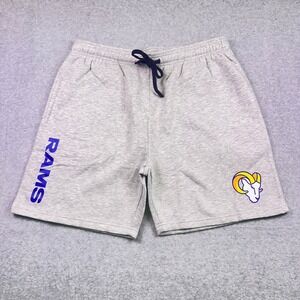 NFL Los Angeles Rams Team Apparel Gray Fleece Shorts Mens 2XL NWT‎